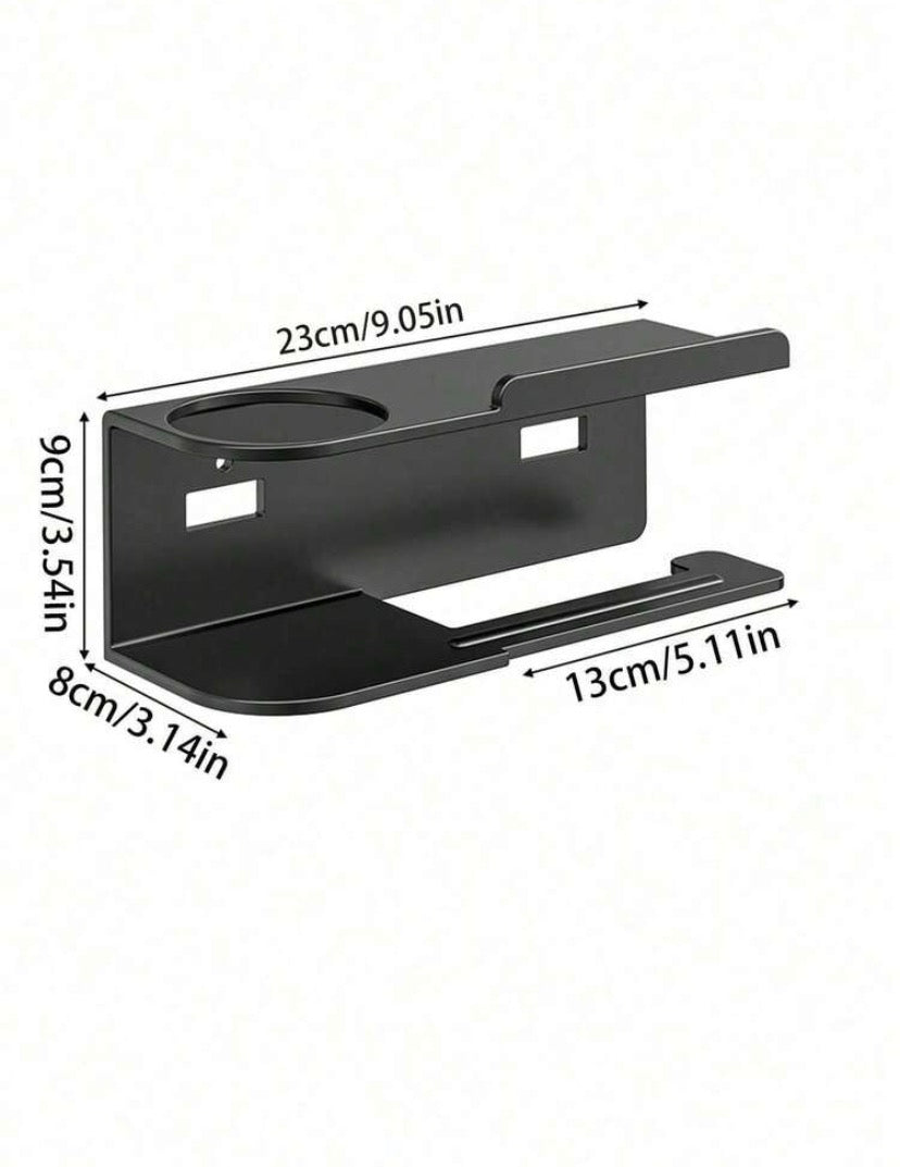 Support Mural WC avec Dévidoir & Emplacement Diffuseur – Sans Perçage