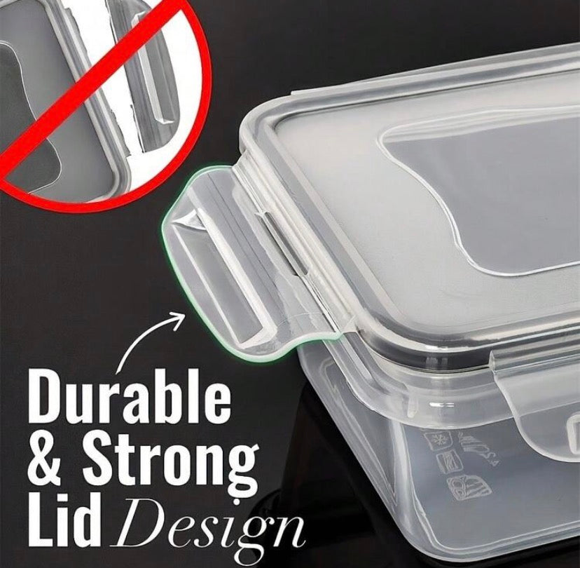 Boîtes de Conservation Hermétiques Multitailles – Set de 5 Boîtes + 5 Couvercles