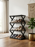 Meuble à Chaussures Compact 4 Niveaux – Design Modulaire & Gain de Place